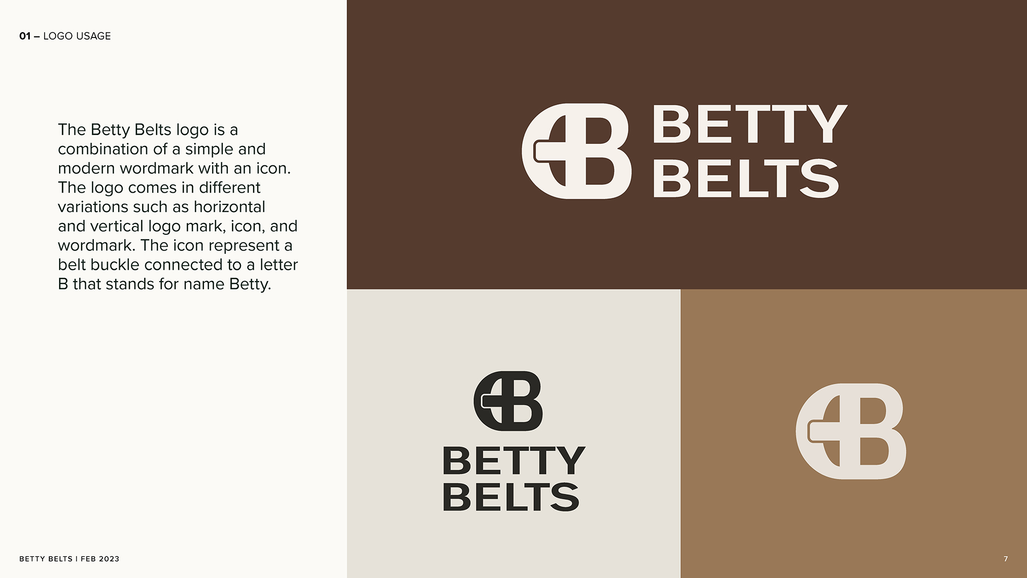 Betty Belts Brand Guidelines Logo Usage